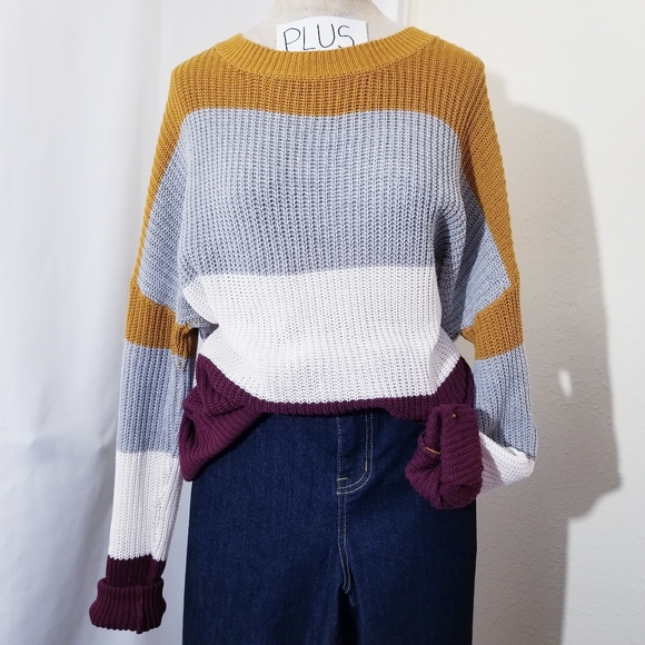 Ambiance Sweaters - Plus Size knitted Sweater